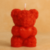 Rosy Heart Bear Candle